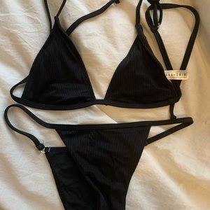Koana Swim Willow Ribbed Bikini Set Size Small